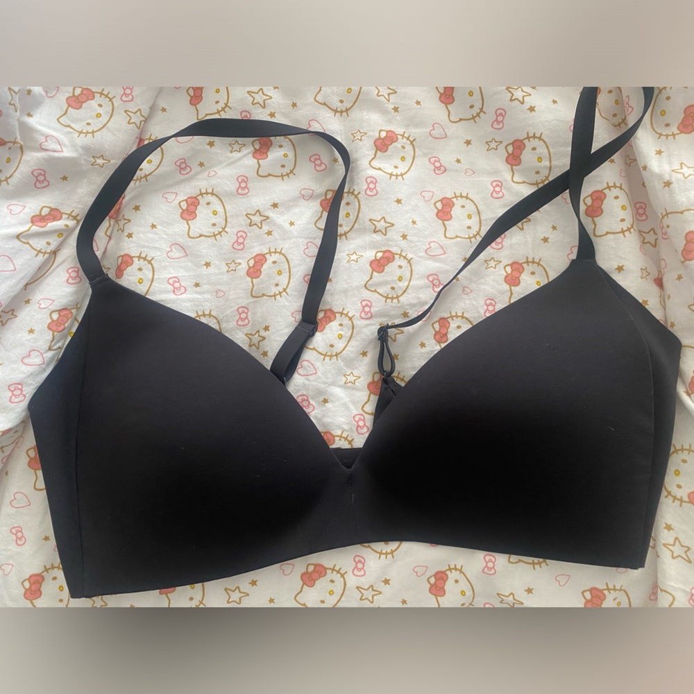 Women's Black Triangle Bralette